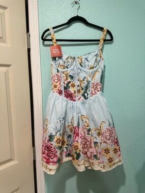 Agua Bendita Spring Blush Dress NWT